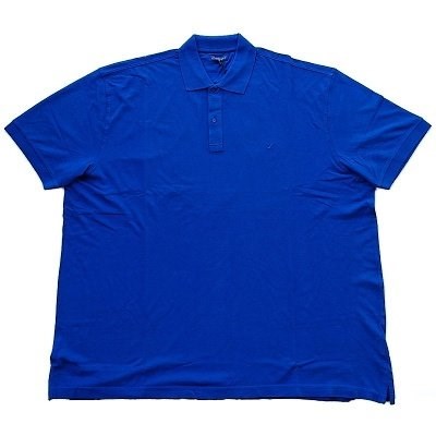Pánské tričko s límečkem - polokošile modrá krátký rukáv 7XL - 10XL